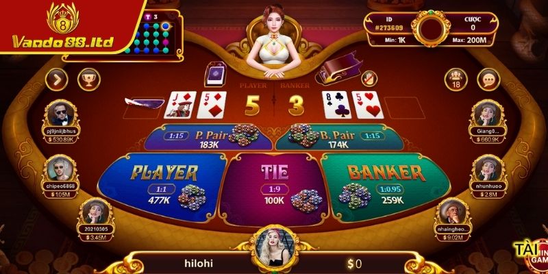 Cách xác định người thắng Baccarat VanDo88 online