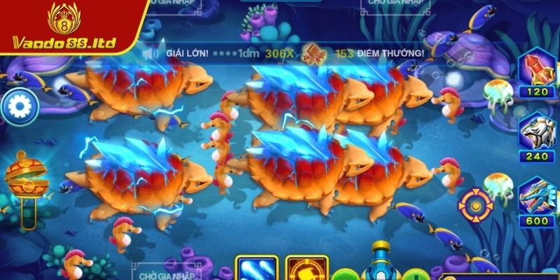 Kích hoạt combo liên hoàn trong bắn cá Thần Tài VanDo88