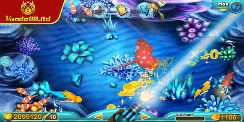 Hệ thống nâng cấp vũ khí khi tham gia game bắn cá sấu VanDo88