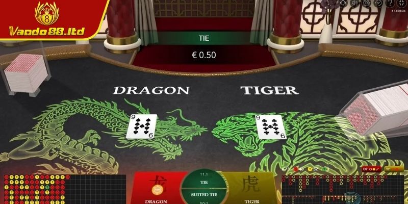 Xác định kết quả thắng thua khi chơi Rồng Hổ VanDo88 Online